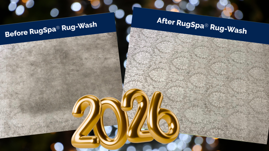 Before and After RugSpa Rug Wash